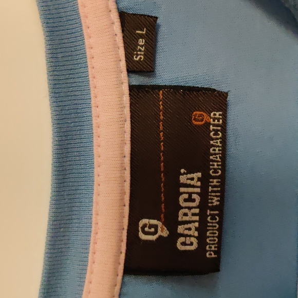 Garcia Baby Blue Short Sleeved T-shirt  L - Picture 4 of 4